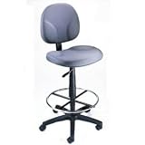 Gray Euro Style Nylon Base Office Drafting Stool