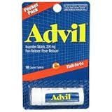 Advil Pain Reliever/Fever Reducer, 200 mg, Coated Tablets, Pocket Pack 10 tablets