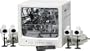 Lorex SG7284UQ-A 17-inch 2-page/8-channel B/W Quad Observation System with Internet Remote Security Monitoring and 4 Cameras