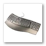 Microsoft A11-00337 PS2 USB NATURAL KEYBOARD ELITE ERGO WHITE PC