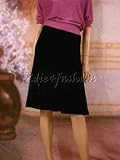 Dolce & Gabbana - $895 New DOLCE & GABBANA Black Velvet Flare Skirt 42 8