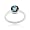 Sterling Silver London Blue Topaz Solitaire Round Ring