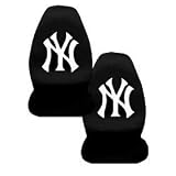 A Set of 2 MLB Major League Baseball Licensed Universal-Fit Front Bucket Seat Cover - New York Yankees