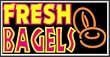 Fresh Bagels Lightbox Sign