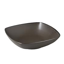 Sasaki Simplicity Brown Square Bowl