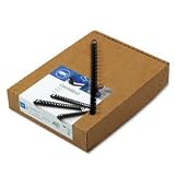 GBC(R) CombBind 19-Ring Plastic Binding Combs, 1/2in., 85-Sheet Capacity, Black, Box Of 100