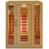 3 Person Sauna Hemlock Ceramic Dry Heat FAR Infrare Detox Brand New
