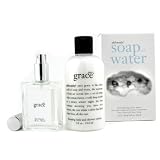Pure Grace Soap & Water Kit: Fragrance Spray 2oz+ Foaming Bath & Shower Cream 8oz