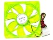Apevia CF12SL-UGN - Case fan - 120 mm - UV-green