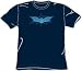 Search : Batman Dark Night BAT ARMOR LOGO Adult Navy T-shirt Tee Shirt