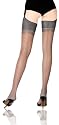 Cervin Nylon-Nahtstrumpf SEDUCTION COUTURE BICOLOR, rotes Bein-schwarze Naht, Gr. 2