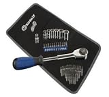 Kobalt 20-piece Double-Drive Ratchet Set with Bonus 50-piece Bit Set and Pouch #0172851