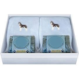 Double Gift Box with Husky Soap and Towel