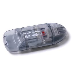 4 in 1 Mini USB 2.0 Memory Card Reader Writer SD MINISD MMC MOBILE RSMMC - Compatible with Sony, SanDisk, Toshiba, Lexar