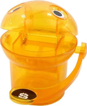 復刻 PACKMAN 楽しいしかけの貯金箱 クリアバージョン イエロー
