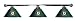 Oakland Athletics Pool Table Light - Chrome Bar