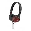 Sony MDRZX300R Fashionable Monitor Style Headphones - Red
