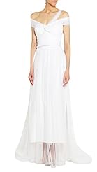 Sexy V-neck Off the Shoulder Empire   Waistline Evening Dress/Maxi Dress  with a Brush/Sweep Train 