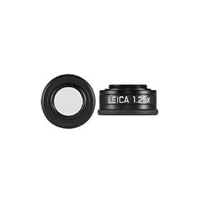 Leica Viewfinder Magnifier M 1.25x - Eyepiece magnifier - black - anodized aluminum