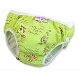 Imse Vimse Swim Diaper Green Fish MEDIUM [Health and Beauty]