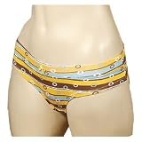 Mopas Multi Pack Of 2 Stripes And Circle Lowrise Bikini Boyshort Panty