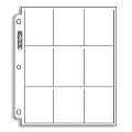 Ultra Pro 209D - Seiten f�r 9 Karten Platinum (100 Seiten)
