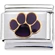 Purple Paw Italian Charm