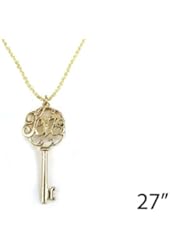 LOVE MONOGRAM 27" Key Long Strand Pendant Necklace by Jewelry Nexus