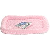 NAP Pet Bed Ultra Plush Bolster Pet Bed, Strawberry, 18-Inch by 24-Inch