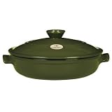 Emile Henry Flame Top 12 Inch Round Brazier, Green