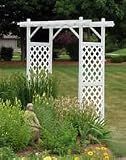 Arbor: Elegance with White Lattice PVC