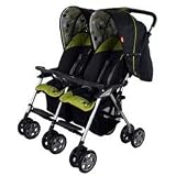 Combi Twin Sport 2 Side by Side Double Stroller in Ember/Wasabi