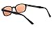Pacific Coast Sunglasses Biker Sunglasses, Black Frame/Orange Lens, One Size