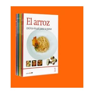 Cocina Visual Paso a Paso (Spanish Version) (Arroz, Pescados, Verduras, Sopas, Bebidas, Aves, Pasta, Postres, Ensaladas y Carnes., Set of 10 books)
