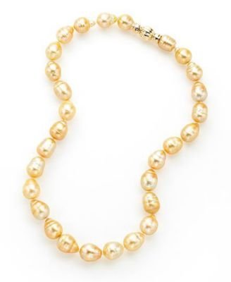 Cultured Golden South Sea Pearl Strand Necklace