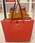 Michael Kors Jet Set MD Travel Tote Saffiano Mandarin
