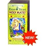 Organic Tea Holy Mate! Unsmoked Yerba Mate - 24 bags,(Eco Tea)