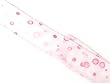 Sheer Pink Polka Dot Wired Craft, Wedding & Holiday Ribbon 1.5" x 60" Yards