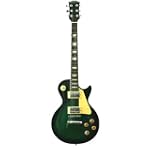 39" Stedman Pro Greenburst Les Paul Style Electric Guitar + Gig Bag
