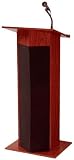 Oklahoma Sound 111PLSMY Presentation Lectern, 22 in.x17 in.x46 in., Mahogany