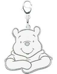 14K White Gold Disney Winnie the Pooh Charm 30mm New