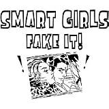Smart Girls Fake It T-shirt, X-Large, Red