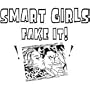 Smart Girls Fake It T-shirt, X-Large, Red