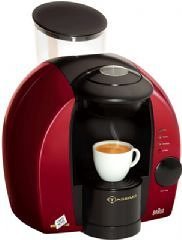 Braun - Ta1100 - Cafetière - 1500 Watts - Système à Capsules Tassimo Rouge