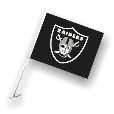 OAKLAND RAIDERS Double Sided Car Flags