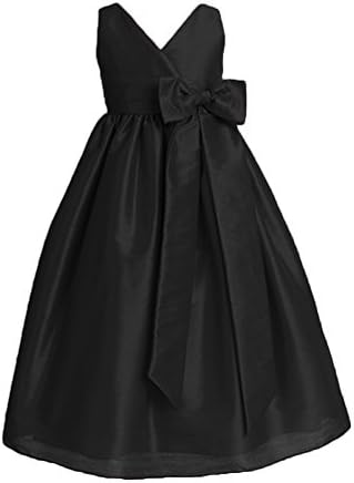 ZAHY A Line V Neck Pagent Flower Gril Dress For wedding