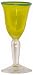 Hand Blown Yellow Wine Glass 6.75"H Set / 4