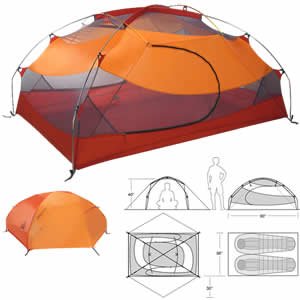 Marmot Aeolos 2 Tent - 2 Person, 3 Season by Marmot