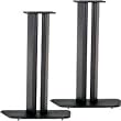 Black Satin Wood Speaker Stands