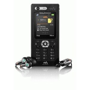 Sony Ericsson W880i Unlocked Cell Phone with 2 MP Camera, 3G, MP3/Video Player, Memory Stick Pro Duo--International Version with No Warranty (Flame Black)